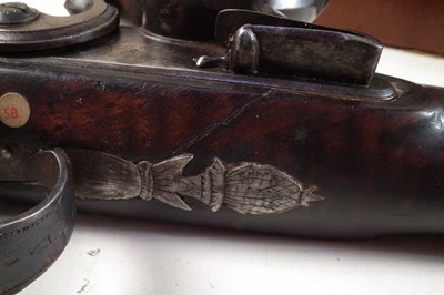 Lot 1 - Matched pair of Flintlock dueling pistols by Wogdon and Barton London.