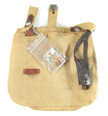 Lot 251 - Hitler-Jugend (Hitler Youth) bread bag and sword hanger
