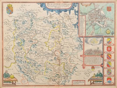 Lot 71 - John Speed, Map of Herefordshire.