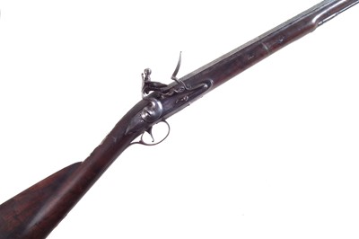 Lot 118 - Silver mounted Flintlock fowling piece by Bryan of London