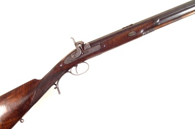 Lot 84 - Percussion sporting rifle by John Probin