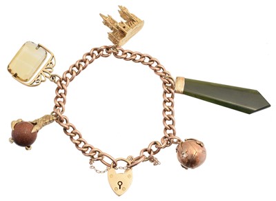 Lot 9 - A charm bracelet