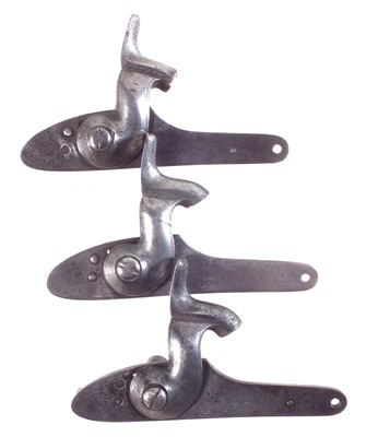 Lot 140 - Three Enfield percussion rifle locks