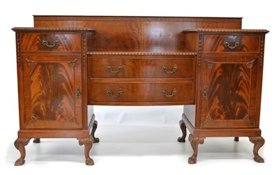Lot 436 - Edwardian mahogany drop centre sideboard