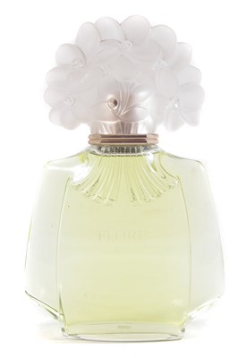 Lot 117 - Carolina Herrera Flore Large Advertising Display Dummy Factice, the shaped glass bottle with frosted acrylic floral moulded stopper