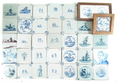 Lot 149 - Thirty five Delft tiles