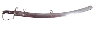 Lot 201 - 1796 pattern light cavalry sabre and scabbard
