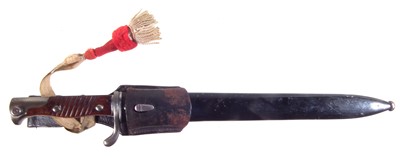Lot 202 - German Mauser G98 'butcher bayonet'