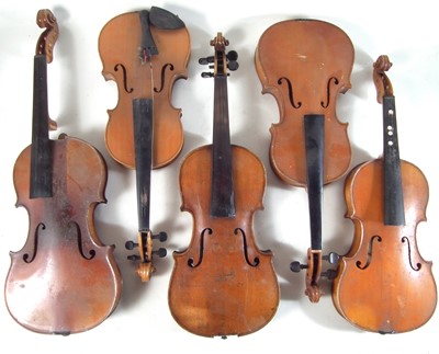 Lot 17 - Five Violins