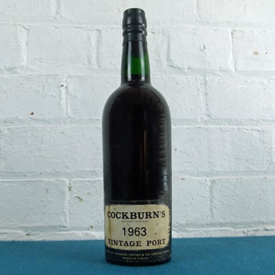 Lot 34 - 1 Bottle Cockburn’s Vintage Port 1963 (i/n) UK bottled by Cockburn Smithies London