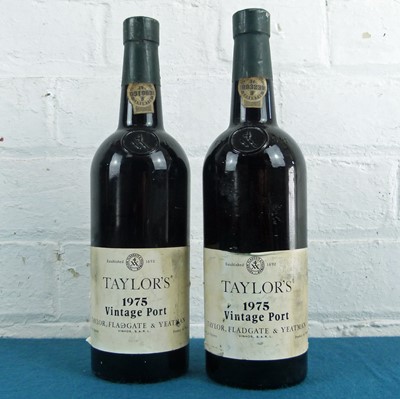 Lot 38 - 2 Bottles Taylors Vintage Port Vintage 1975