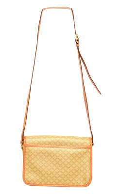 Lot 49 - A Celine Vintage Macadam Shoulder Flap Bag