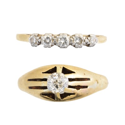 Lot 84 - Two diamond rings