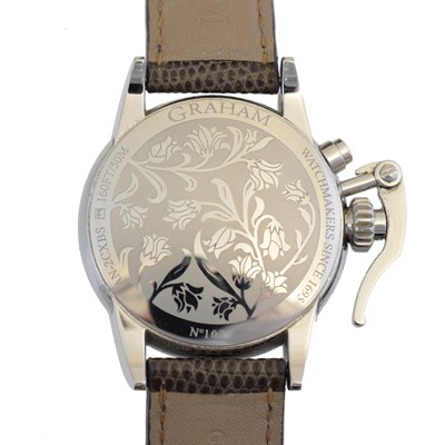 Lot 133 - A ladies stainless steel Graham Chronofighter 1695 Lady Moon wristwatch