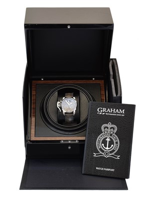 Lot 133 - A ladies stainless steel Graham Chronofighter 1695 Lady Moon wristwatch