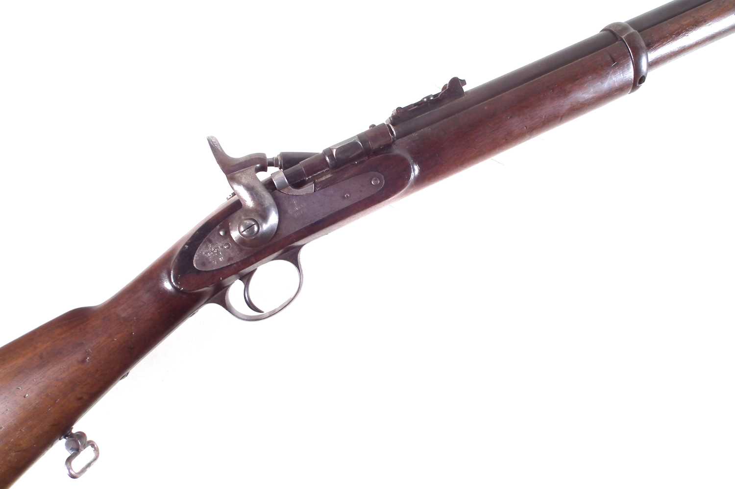 Lot 37 - BSA Two band .577 Snider rifle