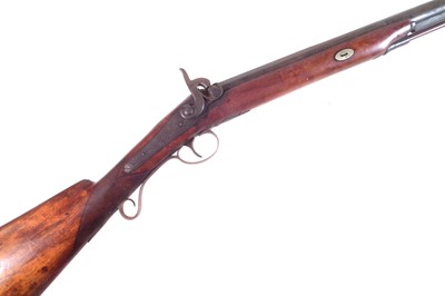 Lot 83 - Percussion 16 bore sporting gun