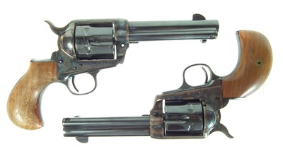Lot 361 - Pair of blank firing 9mm Colt type single action army revolvers