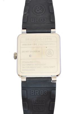 Lot 125 - A stainless steel Bell & Ross watch, BR 03-92