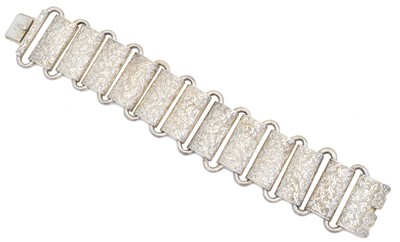 Lot 8 - A Victorian silver cuff bracelet