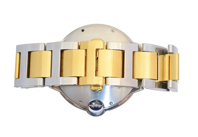 Lot 130 - A bicolour Cartier Ballon Bleu watch