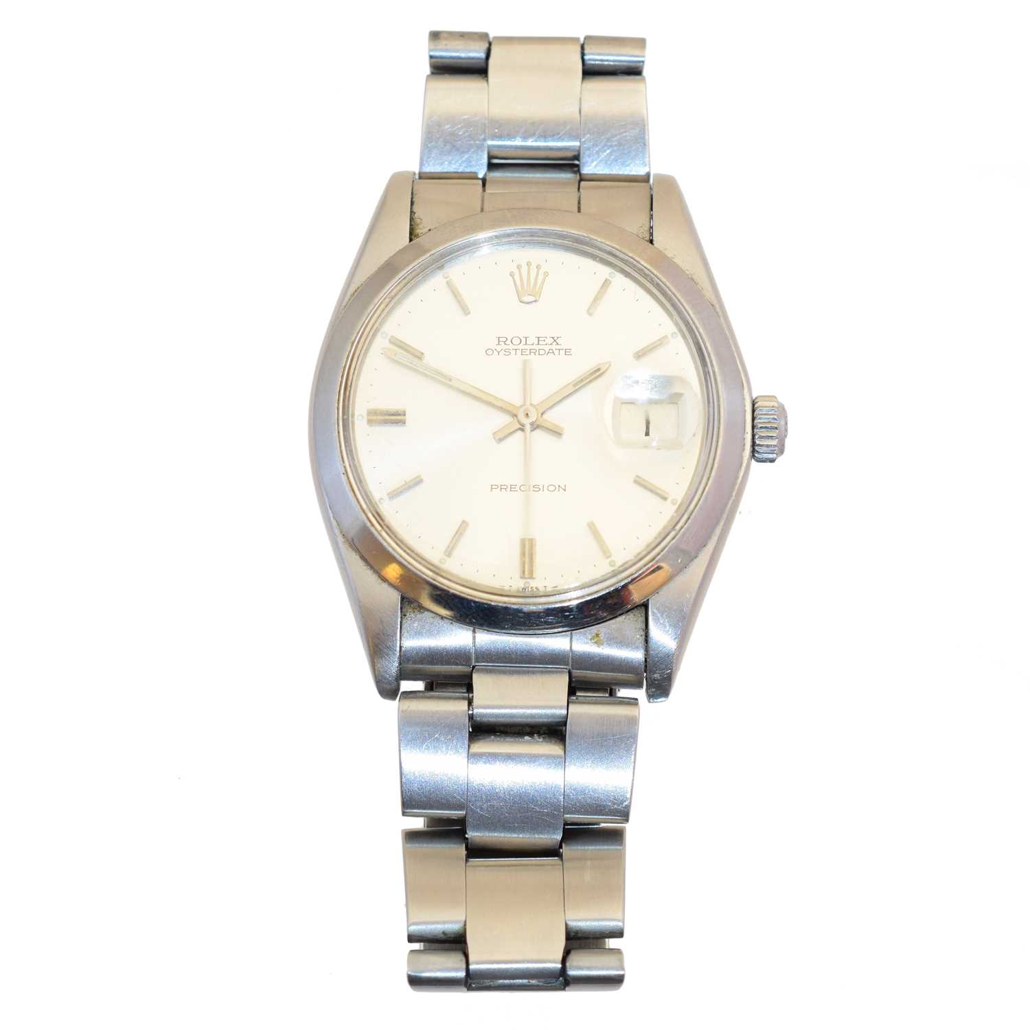 Lot 143 - A steel Rolex Oysterdate Precision wristwatch