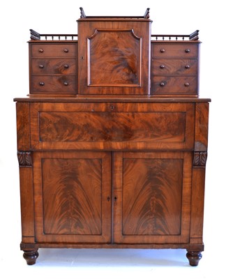 Lot 270 - Mid 19th century secretaire
