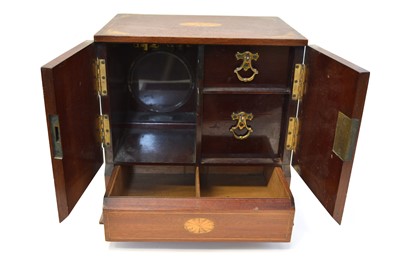 Lot 248 - Edwardian mahogany smokers cabinet