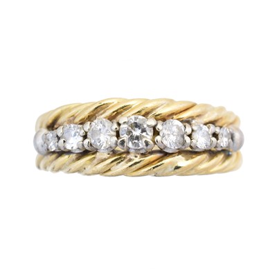 Lot 75 - A diamond band ring