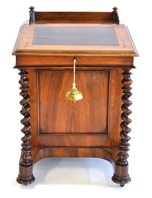 Lot 284 - Victorian walnut Davenport