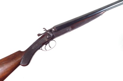 Lot 244 - Ward and Sons 12 bore hammer action side by side shotgun LICENCE REQUIRED