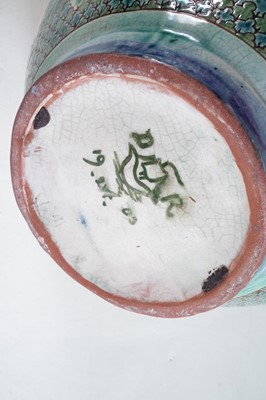 Lot 134 - Della Robbia vase