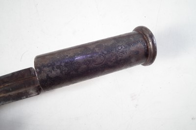 Lot 54 - British Pattern 1840 .620 percussion Constabulary carbine and bayonet
