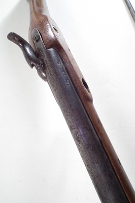 Lot 54 - British Pattern 1840 .620 percussion Constabulary carbine and bayonet