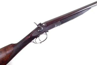 Lot 82 - J. Adsett 14 bore side by side hammer gun