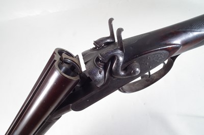 Lot 82 - J. Adsett 14 bore side by side hammer gun