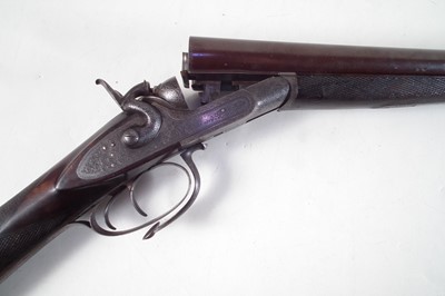 Lot 82 - J. Adsett 14 bore side by side hammer gun