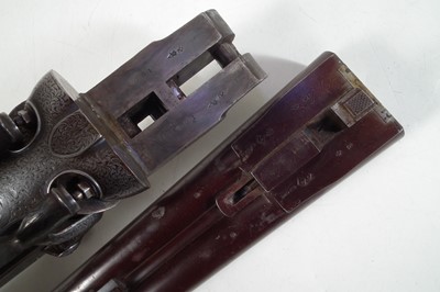 Lot 82 - J. Adsett 14 bore side by side hammer gun