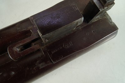 Lot 82 - J. Adsett 14 bore side by side hammer gun