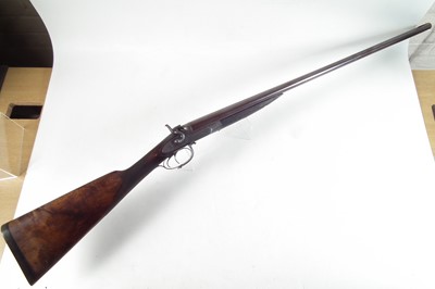 Lot 82 - J. Adsett 14 bore side by side hammer gun