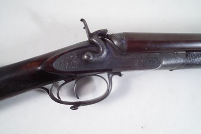 Lot 82 - J. Adsett 14 bore side by side hammer gun