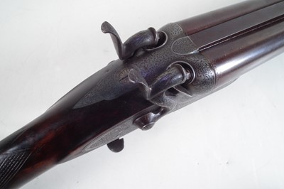 Lot 82 - J. Adsett 14 bore side by side hammer gun