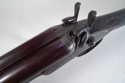 Lot 82 - J. Adsett 14 bore side by side hammer gun