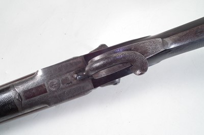 Lot 82 - J. Adsett 14 bore side by side hammer gun