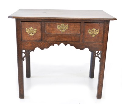Lot 290 - Late 18th-century oak side table