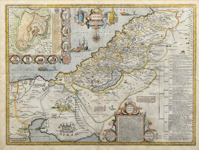 Lot 75 - John Speed, Map of Canaan.