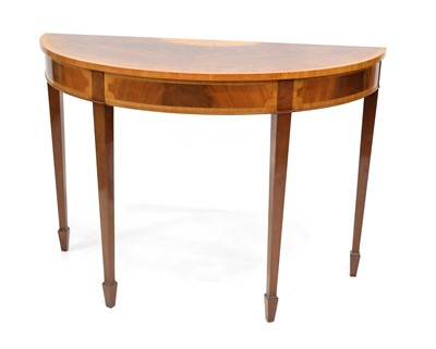 Lot 288 - 20th-century mahogany console table of traditional design