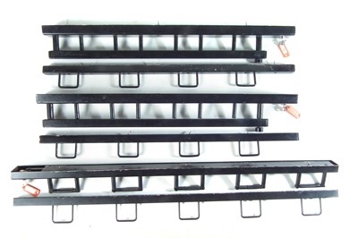Lot 280 - Three steel gun shop locking racks