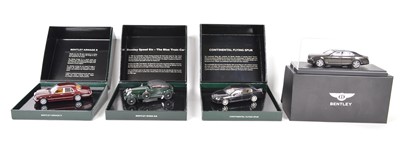 Lot 46 - Four 1:43 Scale Bentley model cars
