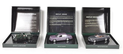 Lot 54 - Three Minichamps 1:43 Scale Bentleys
